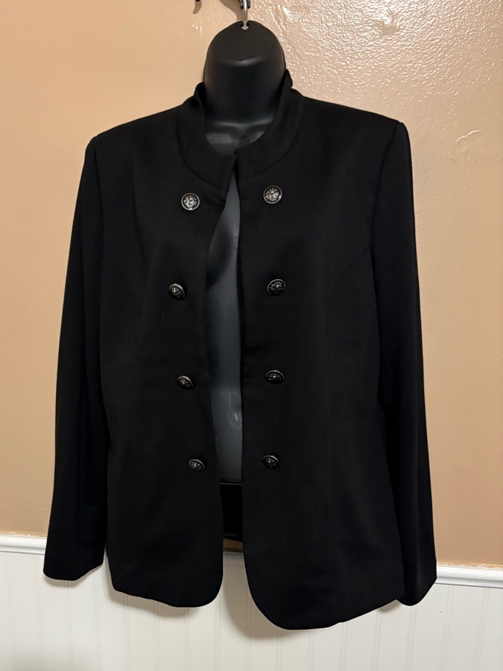 Jules & Leopold  Large Black Open Front Lined Blazer New With Tags